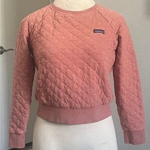 Patagonia organic cotton quilted crewneck size medium.